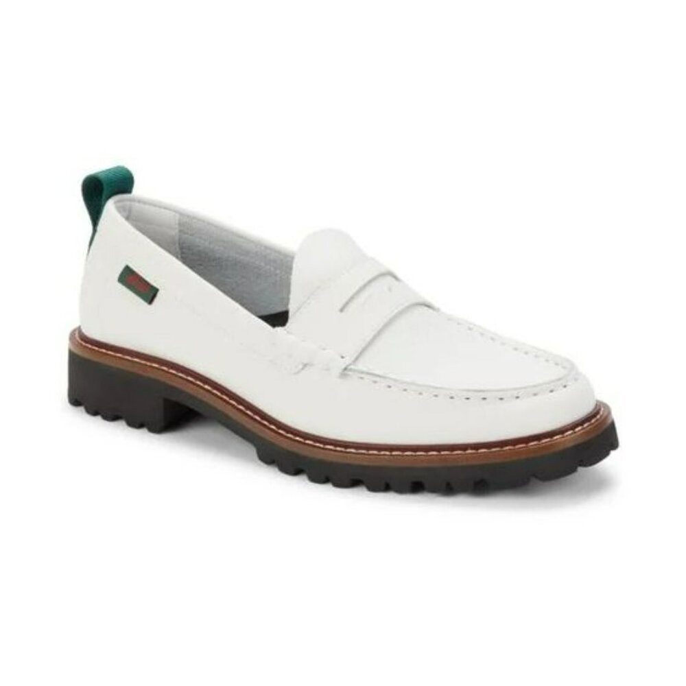 GH BASS White Leather Modern Whitney 1936 Loafers-NWOT